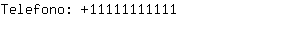 Telefono: 1111111....