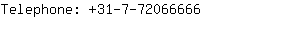 Telephone: 31-7-7206....