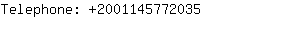 Telephone: 200114577....