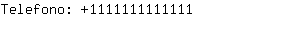 Telefono: 111111111....