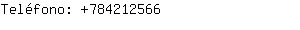 Teléfono: 78421....
