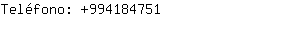 Teléfono: 99418....