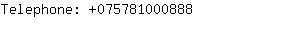 Telephone: 07578100....