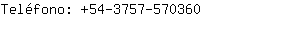 Teléfono: 54-3757-57....