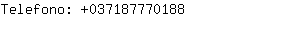 Telefono: 03718777....