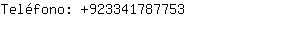 Teléfono: 92334178....
