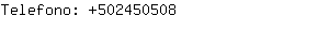 Telefono: 50245....