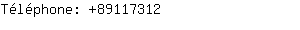 Téléphone: 8911....