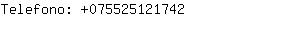 Telefono: 07552512....