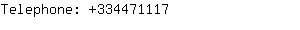 Telephone: 33447....