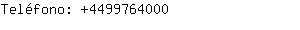 Teléfono: 449976....