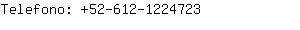 Telefono: 52-612-122....