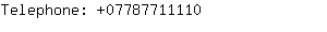 Telephone: 0778771....