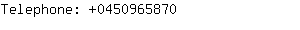 Telephone: 045096....