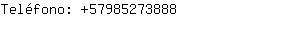 Teléfono: 5798527....