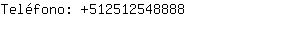 Teléfono: 51251254....