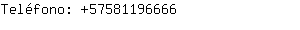 Teléfono: 5758119....