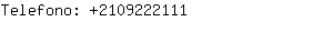 Telefono: 210922....