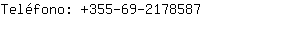 Telfono: 355-69-217....