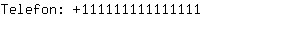 Telefon: 11111111111....