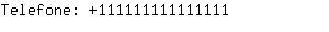 Telefone: 11111111111....