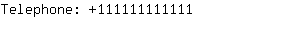 Telephone: 11111111....