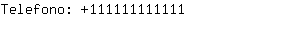 Telefono: 11111111....