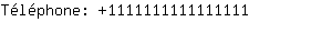 Tlphone: 111111111111....