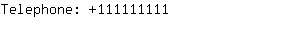 Telephone: 11111....