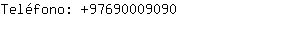 Teléfono: 9769000....