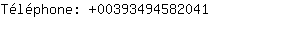 Tlphone: 0039349458....