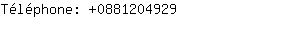 Téléphone: 088120....
