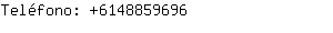 Teléfono: 614885....
