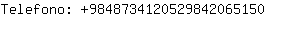Telefono: 984873412052984206....