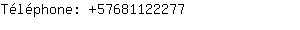 Téléphone: 5768112....