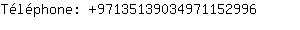 Téléphone: 9713513903497115....