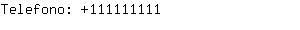 Telefono: 11111....