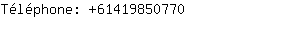 Téléphone: 6141985....