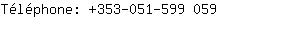 Tlphone: 353-051-599....