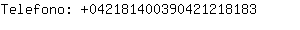 Telefono: 04218140039042121....