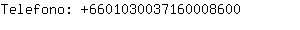 Telefono: 660103003716000....