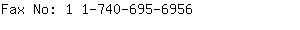 Fax No: 1 1-740-695-....