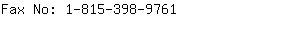 Fax No: 1-815-398-....