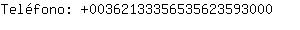 Telfono: 0036213335653562359....