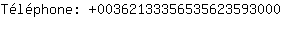 Tlphone: 0036213335653562359....