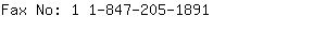 Fax No: 1 1-847-205-....