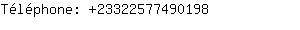 Tlphone: 2332257749....