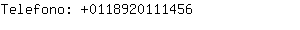 Telefono: 011892011....