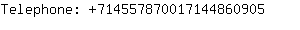 Telephone: 71455787001714486....