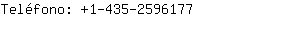 Teléfono: 1-435-259....